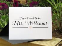wedding photo - Custom Color Wedding Day Card for Your Groom, Fiance, Husband - "I Can't Wait To Be Mrs..."