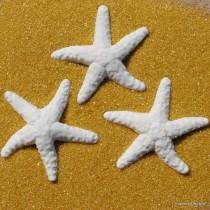 wedding photo - Gumpaste Shells Starfish Sand dollars Fondant Wedding cake Cupcake topper