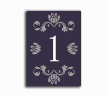 wedding photo -  Printable Table Numbers DIY Instant Download Elegant Table Numbers Purple Eggplant Wedding Table Numbers Printable Table Cards (Set 1-20)