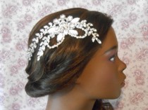 wedding photo -  Glam Crystal Flower Headpiece