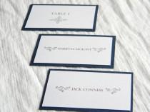 wedding photo - Modern Elegant Wedding Name Cards