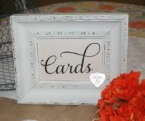 wedding photo - Cards, Sign, Choice of Size, Rustic Wedding Signs, Cards Wedding Reception Signage