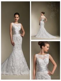 wedding photo -  Sparkle Embroidered Lace Sweetheart Neck Wedding Dress with Trumpet Skirt