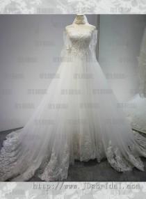 wedding photo - JW16186 Fairytale sweetheart neckline tulle ball gown wedding dress
