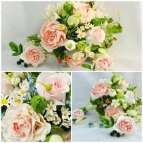 wedding photo - Bridal Bouquet Charm - "Aphrodite", Wedding Flowers, supplies, keepsake bouquet, wedding bouqet charm, Bouquets