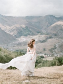 wedding photo -  Ethereal Mountain Bridal Inspiration