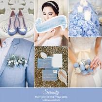 wedding photo - Inspiration board: Serenity - Pantone dell'anno 2016 