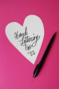 wedding photo -  Hand Lettering Tips with Elsie 