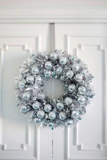 wedding photo -  Try This: Disco Ball Wreath 
