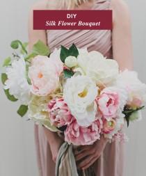wedding photo - DIY Silk Flower Bouquet with Afloral