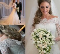 wedding photo - Arabic Lace Wedding Dresses With Long Sleeves 2016 Vestidos De Noiva Romantic Appliques Mermaid Bridal Gowns Beach Wedding Gowns Robe 2015 Online with $113.88/Piece on Hjklp88's Store 
