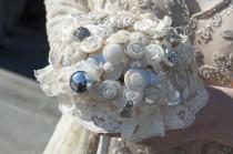 wedding photo - Alice in Wonderland Button Bouquet
