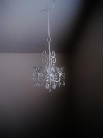 wedding photo - Bliss 3 Candle Chandelier in Snow White