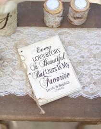 wedding photo - Personalized Rustic Wedding Guest Book Hipster Bridal Shower Keepsake Typography (Item Number MMHDSR10061)