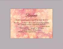 wedding photo -  DIY Rustic Wedding RSVP Template Editable Word File Instant Download Rsvp Template Printable Pink RSVP Cards Peach Rsvp Card Floral Rsvp