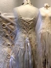 wedding photo - Lace wedding dress , unique Bridal gown,lace statement wedding dress,handmade , fantasy fairytale dress,  , rhinestone, plus size wedding ,