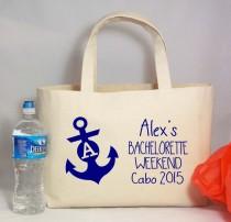 wedding photo - BACHELORETTE WEEKEND Canvas Beach Tote Bag, Personalized for You Tote, Reusable Shopping Bag, Cruise Getaway