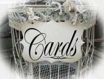 wedding photo - Wedding Sign- Cards Sign for Cards birdcage or Cards wedding box.