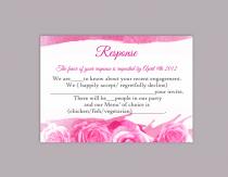wedding photo -  DIY Watercolor Wedding RSVP Template Editable Word File Instant Download Rsvp Template Printable Pink RSVP Card Peonies Rsvp Card Rose Rsvp