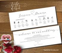 wedding photo - Printable Wedding Weekend Timeline (t0109) Wedding Itineraries, with welcome note for Welcome Bags  in typography theme theme