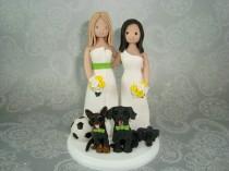 wedding photo - Cake Topper Customized Same Sex Wedding  
