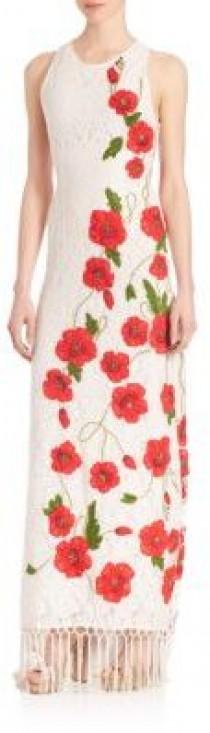 wedding photo - Alice and Olivia Bonny Floral Embroidered Gown