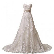 wedding photo -  Ivory Lace A-Line Wedding Dress
