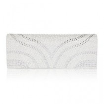 wedding photo -  Patterned Pearl Flap-Over Dazzling Clutch Evening Bag