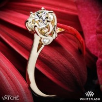 wedding photo - 18k Rose Gold Vatche 191 Swan Solitaire Engagement Ring