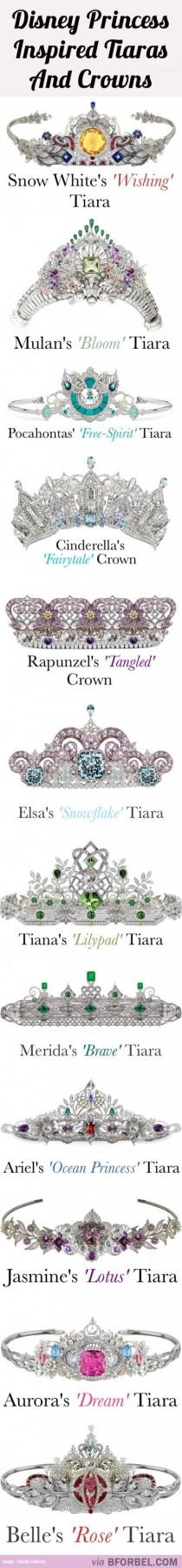 wedding photo - 12 Disney Princess Tiaras And Crowns…