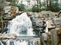 wedding photo - Intimate Pennsylvania Waterfall Elopement: Mallory + Will