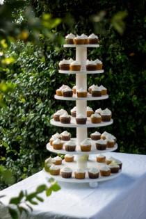 wedding photo - Cupcake Stand. White and Elegant,  Holds 100