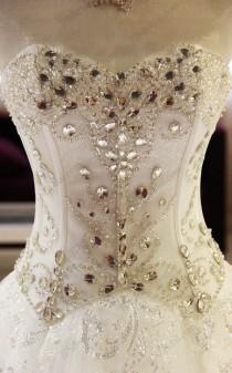wedding photo - JW16204 Sparkles crystal details sweetheart neckline pirncess ball gown bridal dress