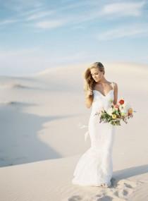 wedding photo - Sunset Desert Elopement Inspiration