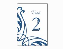 wedding photo -  Table Numbers Wedding Table Numbers Printable Table Cards Download Elegant Table Numbers Navy Blue Table Numbers Digital (Set 1-20)