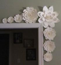 wedding photo - Weddings Large Paper Flowers in the Colors of your choice