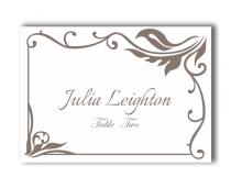 wedding photo -  Place Cards Wedding Place Card Template DIY Editable Printable Place Cards Elegant Place Cards Gray Place Card Tented Place Card