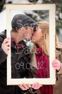 wedding photo - 34 Clever Ways To Save The Date