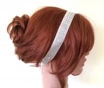 wedding photo - Bridal Headband, Lace Headband, Glimmering Beads Embroidered Lace Hairband, Bridal hair, Headpiece, Beadwork, ReddApple, Fast Delivery