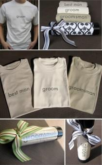 wedding photo - DIY Groomsmen T-Shirts