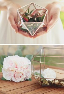wedding photo -  これに入れて飾りたい！立体的なガラスの容器