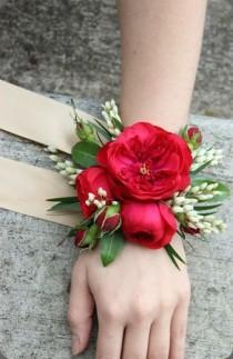 wedding photo - Botanical Brouhaha: Wrist Corsages