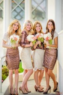 wedding photo - Bridesmaids In Skirts - A Twist On The Traditional