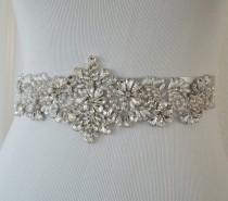 wedding photo - Wedding Belt, Bridal Belt, Sash Belt, Crystal Rhinestone, Style 177