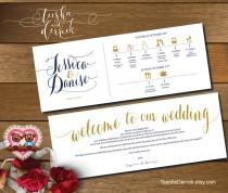 wedding photo - Printable Wedding Weekend Timeline (t0107) Wedding Itineraries, with welcome note for Welcome Bags  in typography theme theme .