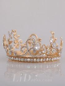 wedding photo -  Diamonds Bridal Crown Head Pieces - lidress.com