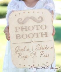 wedding photo - Photo Booth Sign Rustic  Chic Wedding Decor Photo Prop (Item Number 20204)