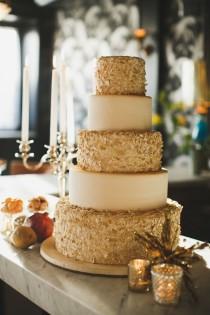 wedding photo - 24 Fab Glittery And Sparkling Wedding Cake Ideas For 2016