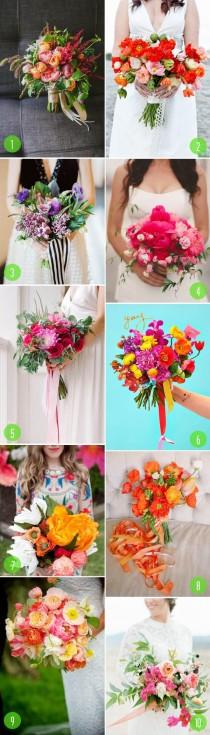 wedding photo - Top 10: Bright Bouquets