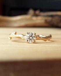 wedding photo - Prong Set Diamond Branch Ring